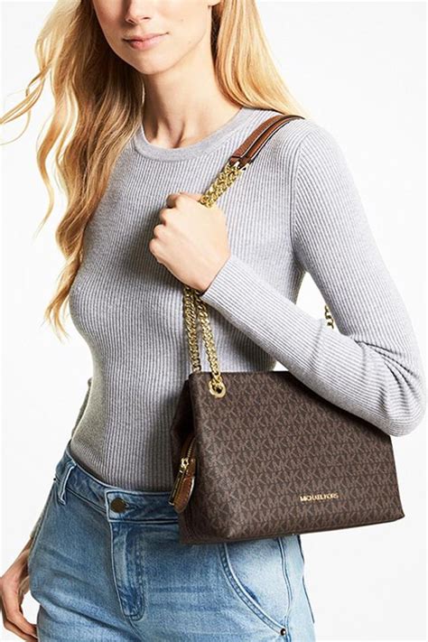 michael kors 35s9gttm2b|Jet Set Medium Logo Chain Shoulder Bag .